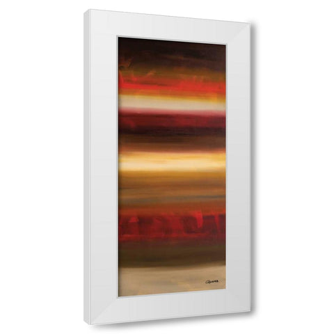 Freedom Panel White Modern Wood Framed Art Print by Guedez, Carmen