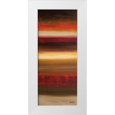 Freedom Panel White Modern Wood Framed Art Print by Guedez, Carmen