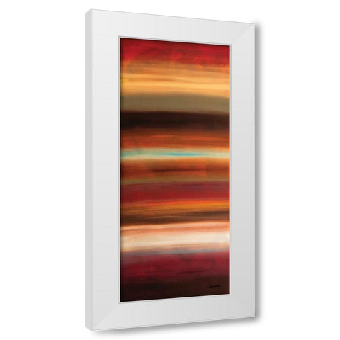 Serenidad Panel White Modern Wood Framed Art Print by Guedez, Carmen