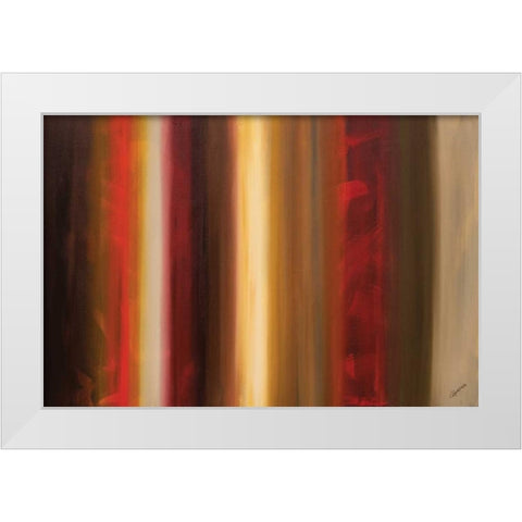 Freedom White Modern Wood Framed Art Print by Guedez, Carmen