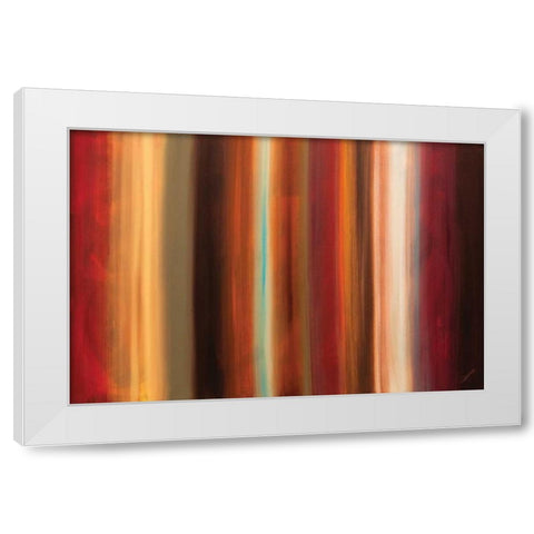 Serenidad White Modern Wood Framed Art Print by Guedez, Carmen