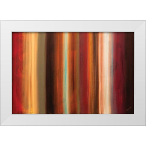 Serenidad White Modern Wood Framed Art Print by Guedez, Carmen