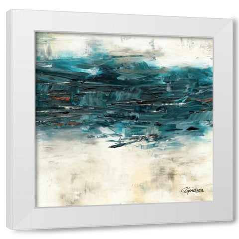 High Tide I White Modern Wood Framed Art Print by Guedez, Carmen