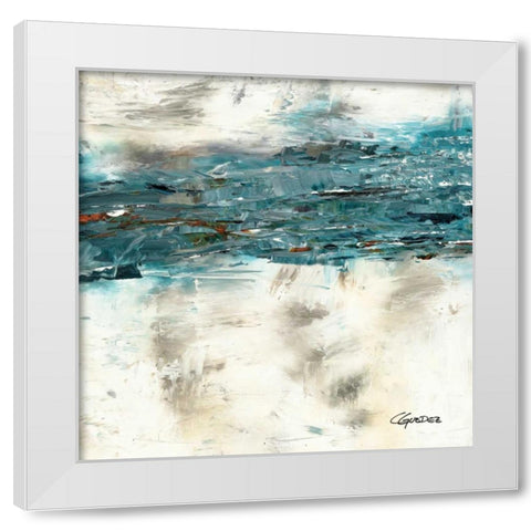High Tide II White Modern Wood Framed Art Print by Guedez, Carmen