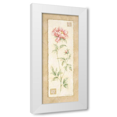 Peony White Modern Wood Framed Art Print by Gladding, Pamela