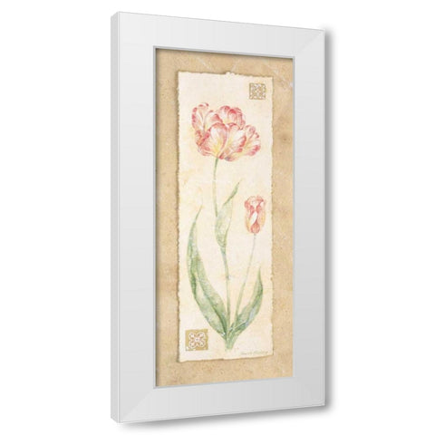 Tulip White Modern Wood Framed Art Print by Gladding, Pamela