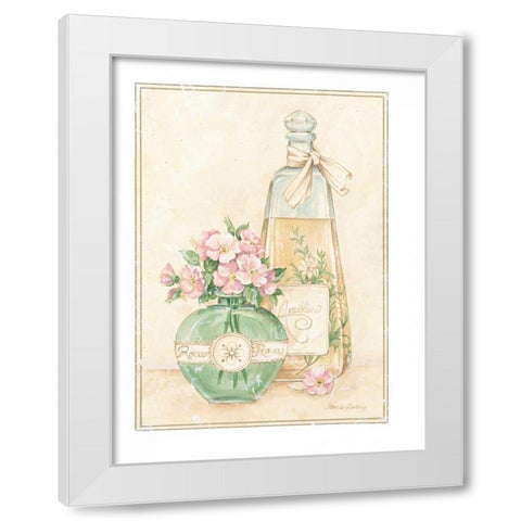 Rosa White Modern Wood Framed Art Print by Gladding, Pamela