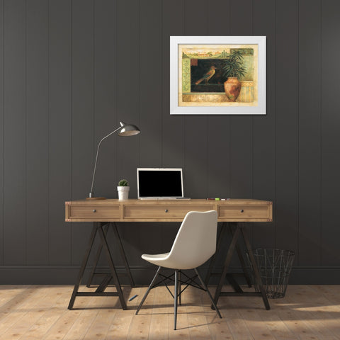 Annabelle White Modern Wood Framed Art Print by Gladding, Pamela