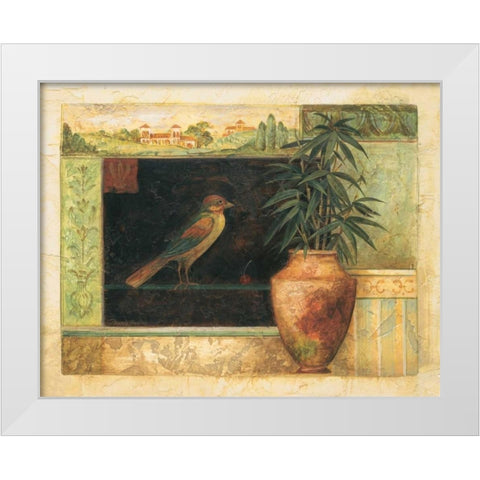 Annabelle White Modern Wood Framed Art Print by Gladding, Pamela