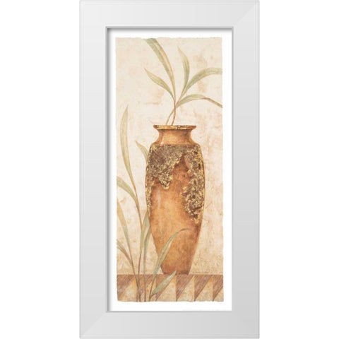 Rustic Venetian Urn II White Modern Wood Framed Art Print by Gladding, Pamela