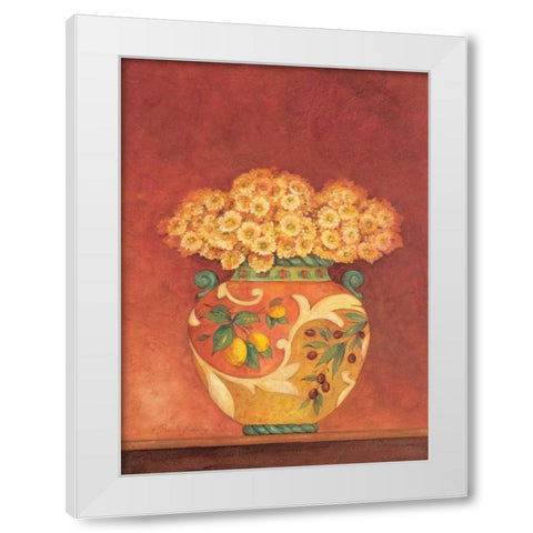 Tuscan Bouquet II White Modern Wood Framed Art Print by Gladding, Pamela