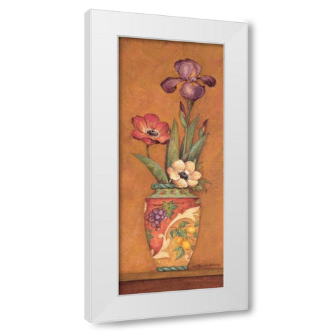 Pavan III White Modern Wood Framed Art Print by Gladding, Pamela