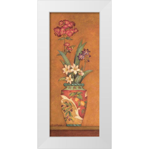 Pavan IV White Modern Wood Framed Art Print by Gladding, Pamela