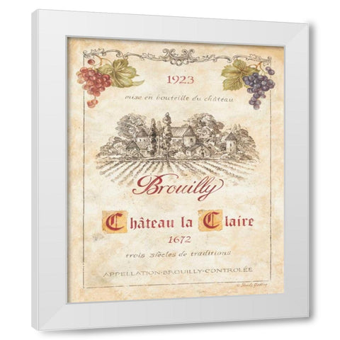 Brouilly White Modern Wood Framed Art Print by Gladding, Pamela