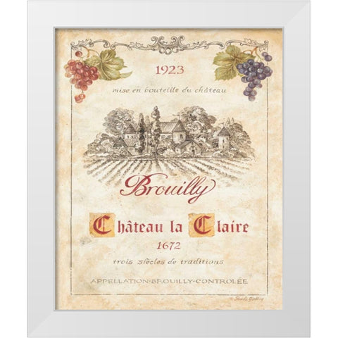 Brouilly White Modern Wood Framed Art Print by Gladding, Pamela