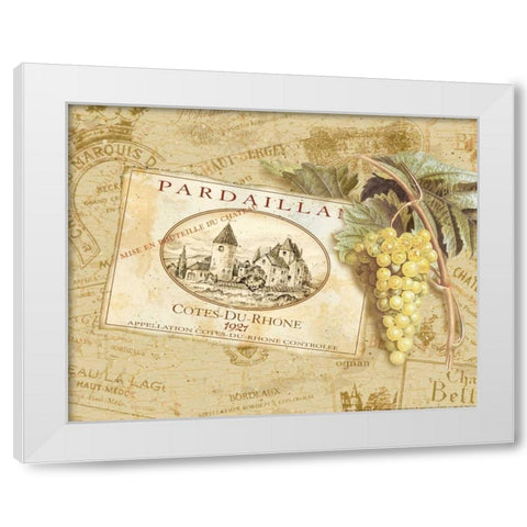 Pardaillan White Modern Wood Framed Art Print by Gladding, Pamela
