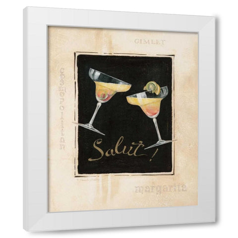 Cheers! IV White Modern Wood Framed Art Print by Gladding, Pamela