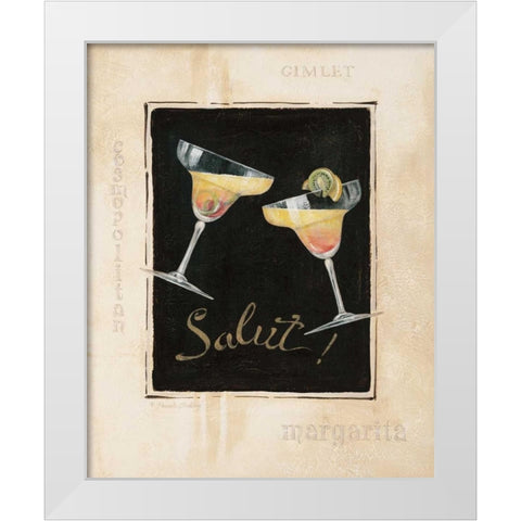 Cheers! IV White Modern Wood Framed Art Print by Gladding, Pamela