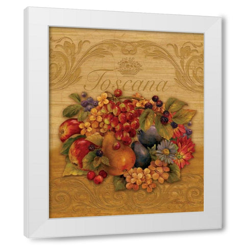 Toscana White Modern Wood Framed Art Print by Gladding, Pamela