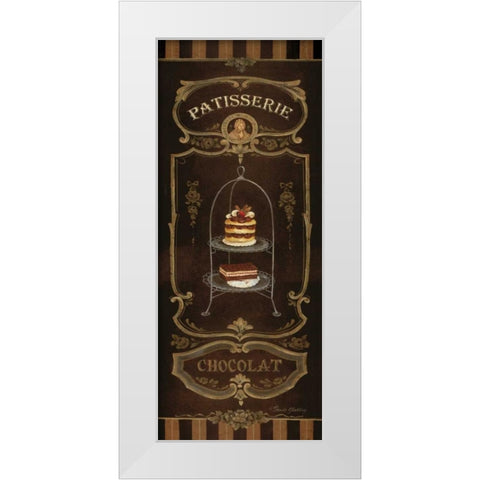Chocolat White Modern Wood Framed Art Print by Gladding, Pamela
