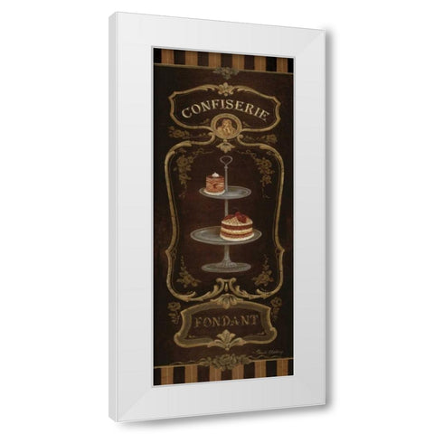 Fondant White Modern Wood Framed Art Print by Gladding, Pamela