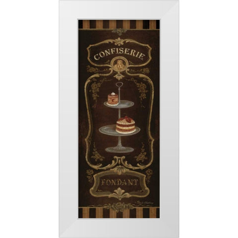 Fondant White Modern Wood Framed Art Print by Gladding, Pamela