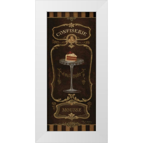 Mousse White Modern Wood Framed Art Print by Gladding, Pamela