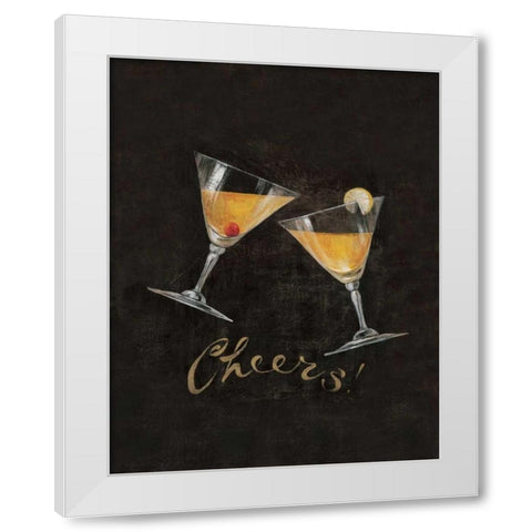 Cheers! I White Modern Wood Framed Art Print by Gladding, Pamela