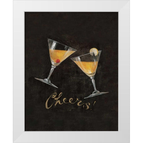 Cheers! I White Modern Wood Framed Art Print by Gladding, Pamela
