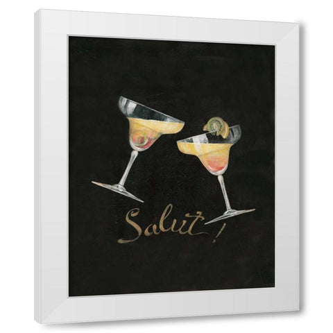 Cheers! IV White Modern Wood Framed Art Print by Gladding, Pamela