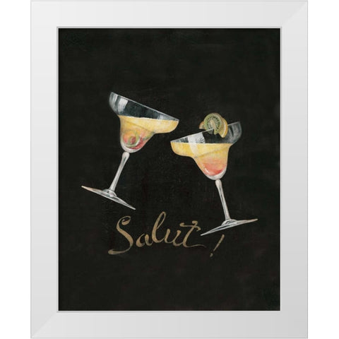 Cheers! IV White Modern Wood Framed Art Print by Gladding, Pamela