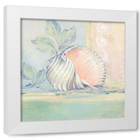 Tranquil Seashells II White Modern Wood Framed Art Print by Gladding, Pamela