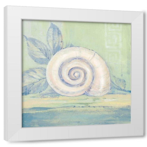 Tranquil Seashell III White Modern Wood Framed Art Print by Gladding, Pamela
