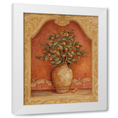 Sienna Fruit II White Modern Wood Framed Art Print by Gladding, Pamela