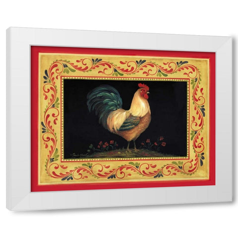 Francesco White Modern Wood Framed Art Print by Gladding, Pamela