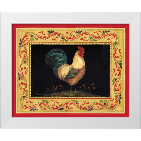 Francesco White Modern Wood Framed Art Print by Gladding, Pamela