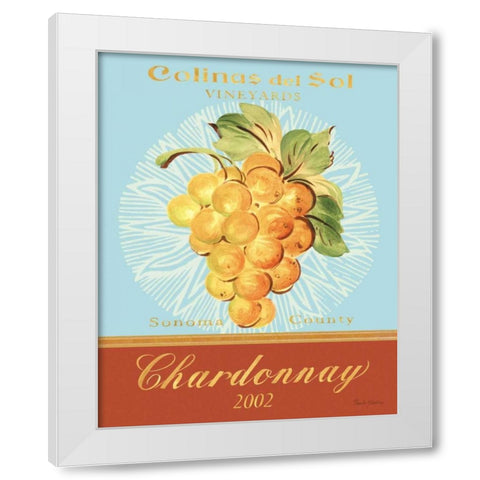 Chardonnay White Modern Wood Framed Art Print by Gladding, Pamela
