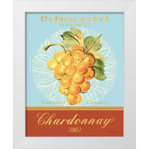 Chardonnay White Modern Wood Framed Art Print by Gladding, Pamela
