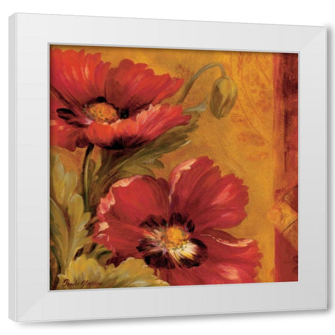 Pandoras Bouquet I White Modern Wood Framed Art Print by Gladding, Pamela