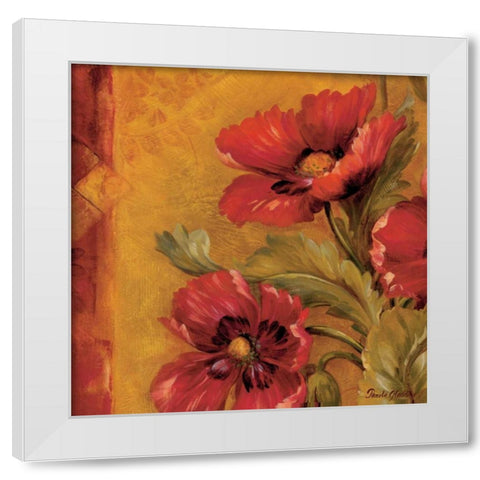 Pandoras Bouquet IV White Modern Wood Framed Art Print by Gladding, Pamela