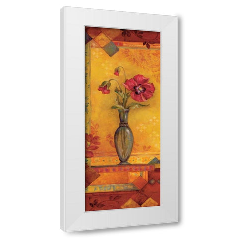 Bud Vase I White Modern Wood Framed Art Print by Gladding, Pamela