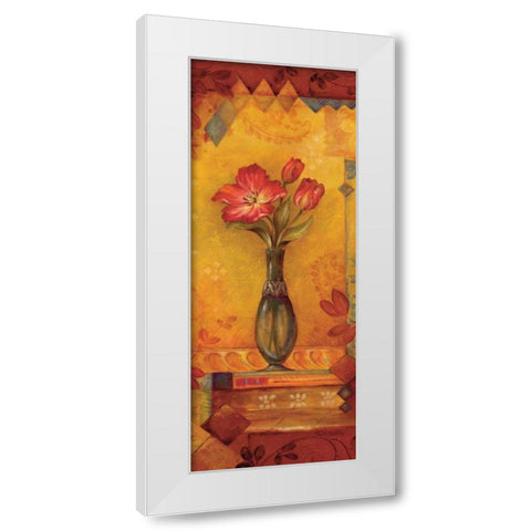 Bud Vase II White Modern Wood Framed Art Print by Gladding, Pamela