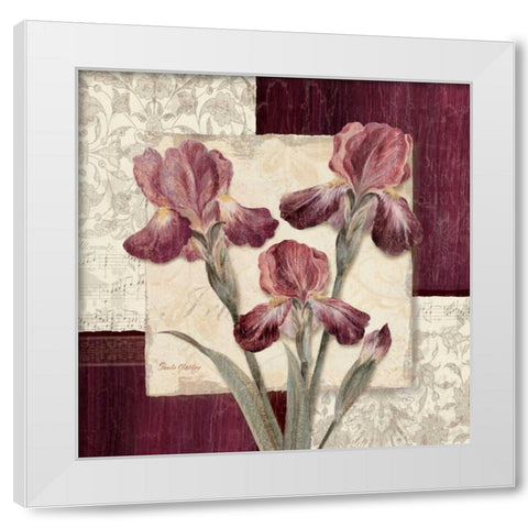 Trio Sonata II White Modern Wood Framed Art Print by Gladding, Pamela