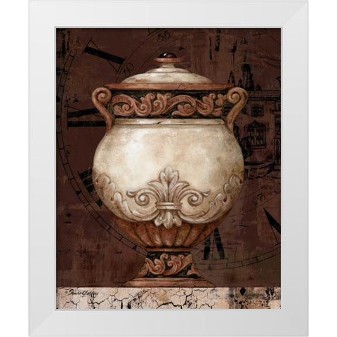 Timeless Urn II White Modern Wood Framed Art Print by Gladding, Pamela
