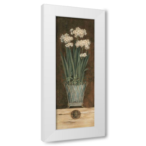 Petit Jardin I White Modern Wood Framed Art Print by Gladding, Pamela