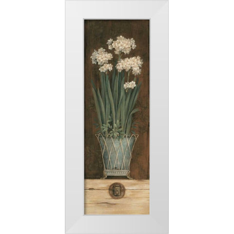Petit Jardin I White Modern Wood Framed Art Print by Gladding, Pamela