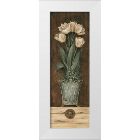 Petit Jardin II White Modern Wood Framed Art Print by Gladding, Pamela