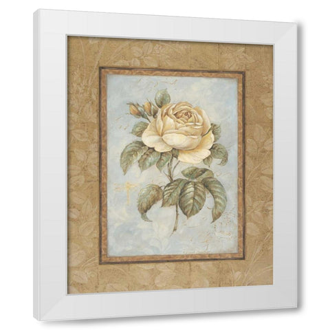 Junes Promise I White Modern Wood Framed Art Print by Gladding, Pamela