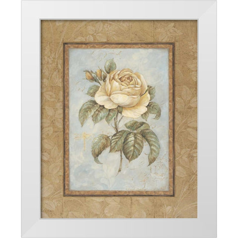 Junes Promise I White Modern Wood Framed Art Print by Gladding, Pamela