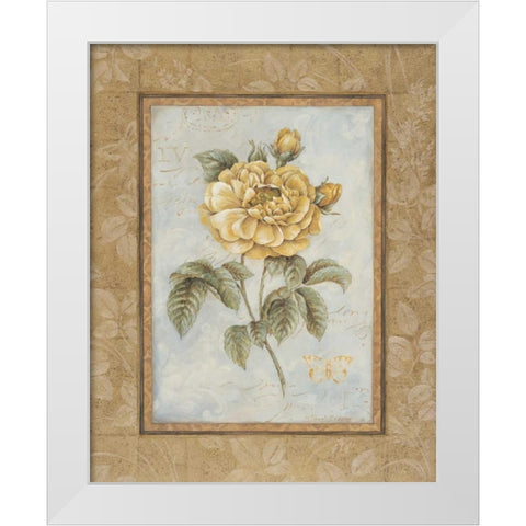 Junes Promise II White Modern Wood Framed Art Print by Gladding, Pamela
